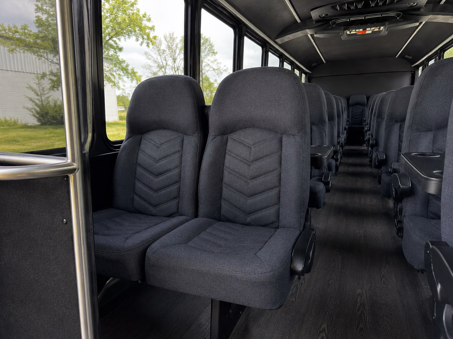 a minibus or charter bus keeps every prom guest together from pickup to last drop off